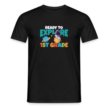 First Day Of School Day Ready to Explore 1st - Männer T-Shirt - Schwarz - Vorne - AI Model Male 178 light (178cm)