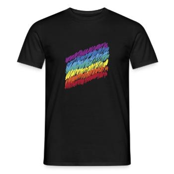 Liebe für alle! Die Welt ist bunt! Geschenk Pride - Männer T-Shirt - Schwarz - Vorne - AI Model Male 178 light (178cm)
