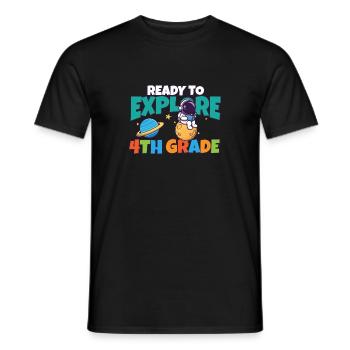 First Day Of School Day Ready to Explore 4th - Männer T-Shirt - Schwarz - Vorne - AI Model Male 178 light (178cm)