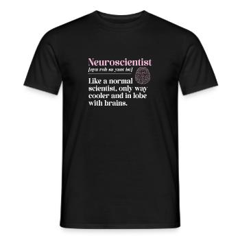 Neurology, Nurse, Brain, Neurologist - Men's T-Shirt - black - Front - AI Model Male 178 light (178cm)