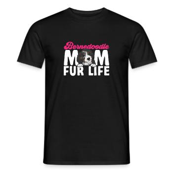 Chien Bernedoodle - T-shirt homme - noir - Devant - AI Model Male 178 light (178cm)