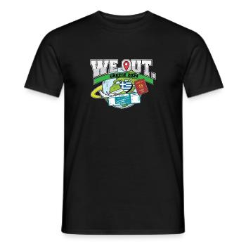 We Out Trip To Greece Travel Matching Family - Men's T-Shirt - black - Front - AI Model Male 178 light (178cm)
