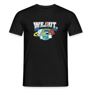 Nous voyageons au Honduras Voyage Matching Famille - T-shirt homme - noir - Devant - AI Model Male 178 light (178cm)