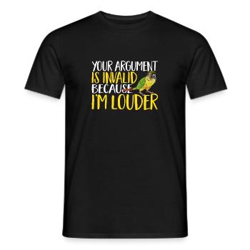 Molina Parakeet Parrot Bird Parakeet - Men's T-Shirt - black - Front - AI Model Male 178 light (178cm)