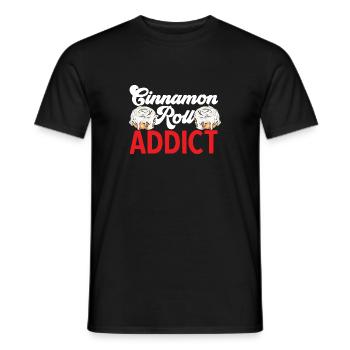 Zimtschnecke - Männer T-Shirt - Schwarz - Vorne - AI Model Male 178 light (178cm)
