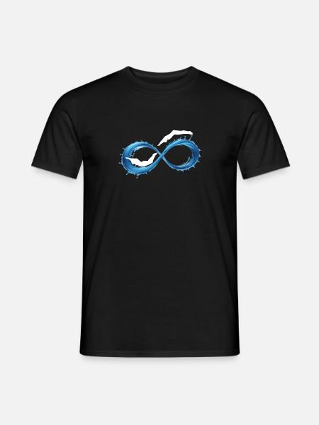 Infinity Wave Swimming - Men's T-Shirt - black