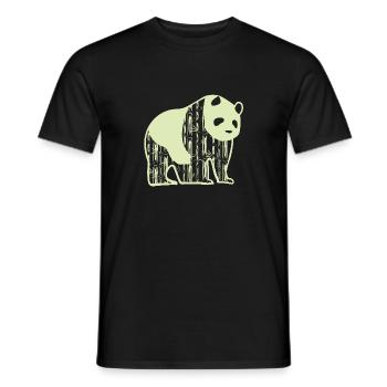 Panda animal welfare - Men's T-Shirt - black - Front - AI Model Male 178 light (178cm)