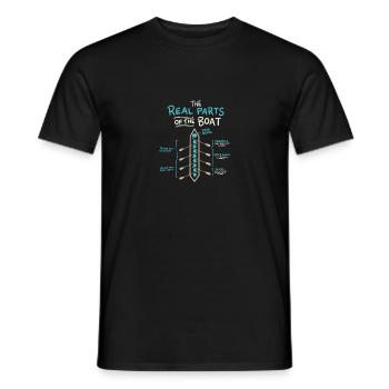 Une idée cadeau unique pour l'équipe d'aviron d'équipage - T-shirt homme - noir - Devant - AI Model Male 178 light (178cm)