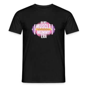 In My Muscle Mommy Era Mother's Day Personal - Men's T-Shirt - black - Front - AI Model Male 178 light (178cm)