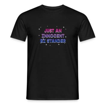 Just an Innocent Bi Stander Bisexual LGBTQ Bi - Männer T-Shirt - Schwarz - Vorne - AI Model Male 178 light (178cm)