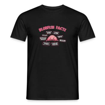 Blob fish - Men's T-Shirt - black - Front - AI Model Male 178 light (178cm)