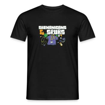 Shenanigans & Scrubs ER Nurse Physician St. - Männer T-Shirt - Schwarz - Vorne - AI Model Male 178 light (178cm)