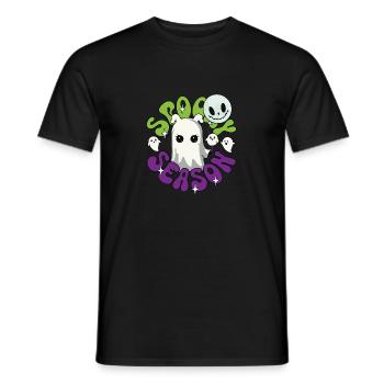 Spooky Season Halloween Geister Gespenster - Männer T-Shirt - Schwarz - Vorne - AI Model Male 178 light (178cm)