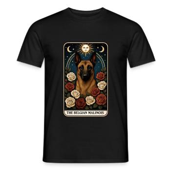Belgischer Malinois - Männer T-Shirt - Schwarz - Vorne - AI Model Male 178 light (178cm)