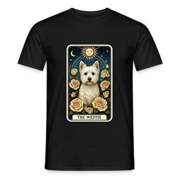 Westie - Männer T-Shirt - Schwarz - Vorne - AI Model Male 178 light (178cm)