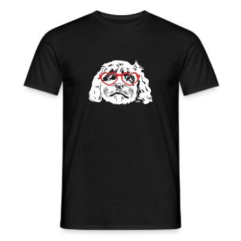 Cockapoo Chien - T-shirt homme - noir - Devant - AI Model Male 178 light (178cm)
