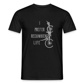 JE PRÉFÈRE LE TRICYCLE RECUMENT LIFE - T-shirt homme - noir - Devant - AI Model Male 178 light (178cm)