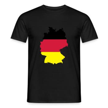 Germany - Men's T-Shirt - black - Front - AI Model Male 178 light (178cm)