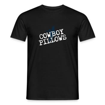 Coussins de cow-boy fille du Sud Texas Dame drôle - T-shirt homme - noir - Devant - AI Model Male 178 light (178cm)