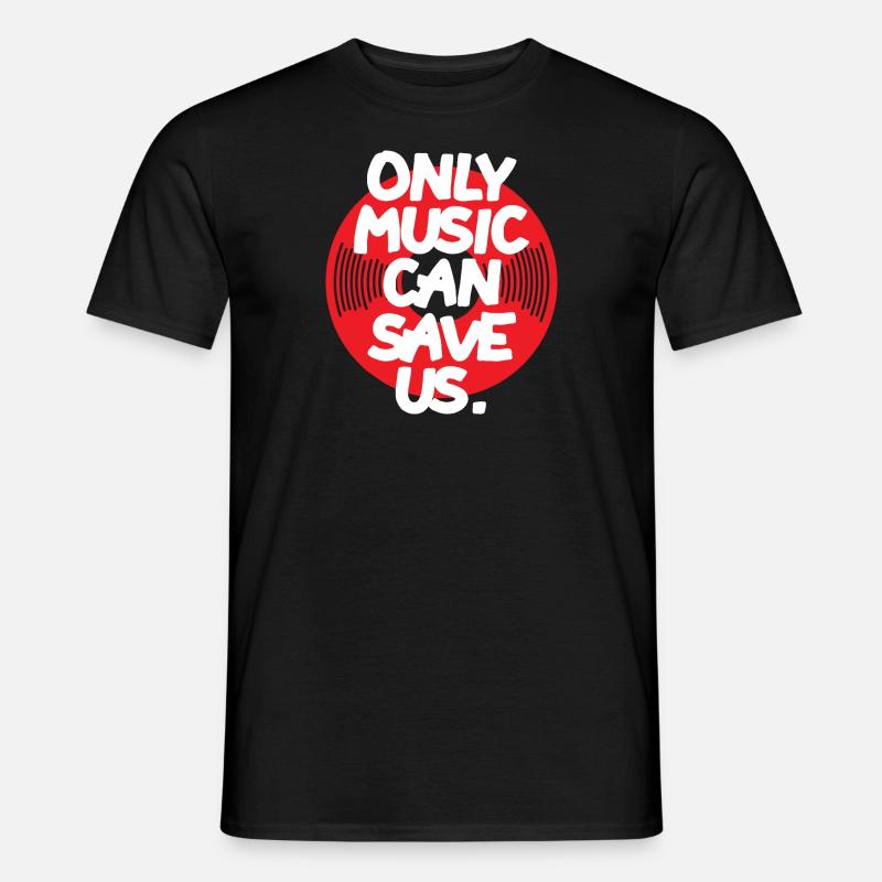 Only Music - Männer T-Shirt - Schwarz