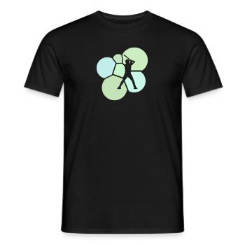 Baseball Batteur Bat Fielding - T-shirt homme - noir - Devant - AI Model Male 178 light (178cm)