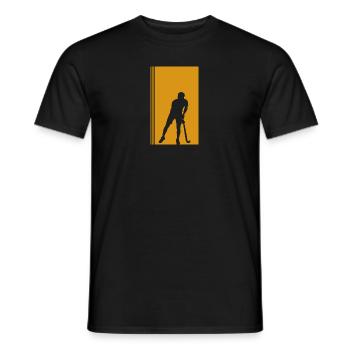 Hockey sur gazon, Hockey sur gazon, Joueuse de hockey - T-shirt homme - noir - Devant - AI Model Male 178 light (178cm)