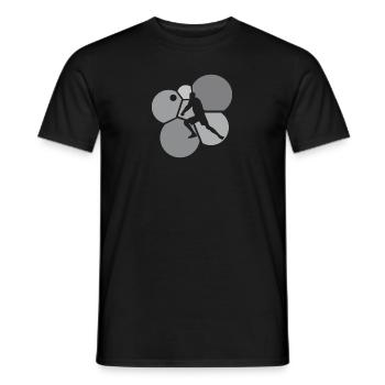 Volleyball Beach volleyball Dredging Beaching - Men's T-Shirt - black - Front - AI Model Male 178 light (178cm)