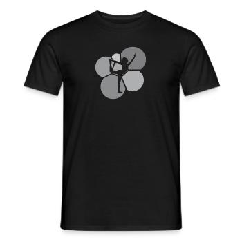 Yoga Power Mantra - Men's T-Shirt - black - Front - AI Model Male 178 light (178cm)
