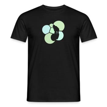 Dirt Downhill Downhiller MTB - Men's T-Shirt - black - Front - AI Model Male 178 light (178cm)