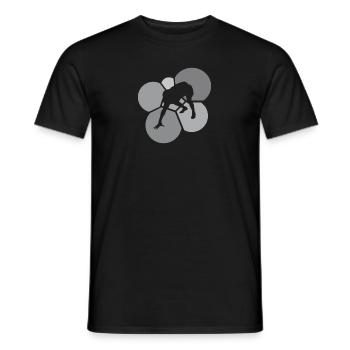 American Football Gridiron Tailback - Men's T-Shirt - black - Front - AI Model Male 178 light (178cm)