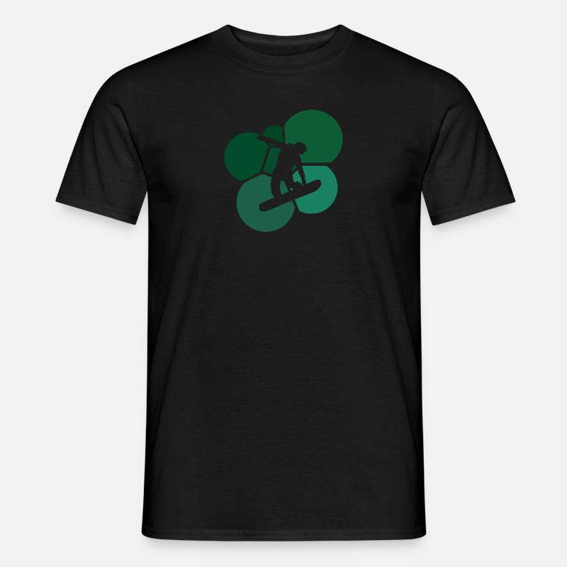 Snowboard Snowboardfahrer Snowboardfahrer - Männer T-Shirt - Schwarz