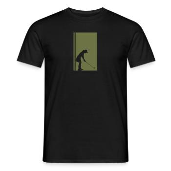 Golf Golfer Putting Golfer - Männer T-Shirt - Schwarz - Vorne - AI Model Male 178 light (178cm)