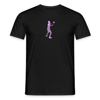 Badminton Serve Drop - Männer T-Shirt - Schwarz - Vorne - AI Model Male 178 light (178cm)
