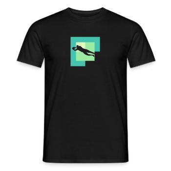 Fussball Kicker Kopfball Fussballspieler - Männer T-Shirt - Schwarz - Vorne - AI Model Male 178 light (178cm)