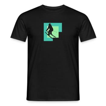 Ski Ski Ski Ski - T-shirt homme - noir - Devant - AI Model Male 178 light (178cm)