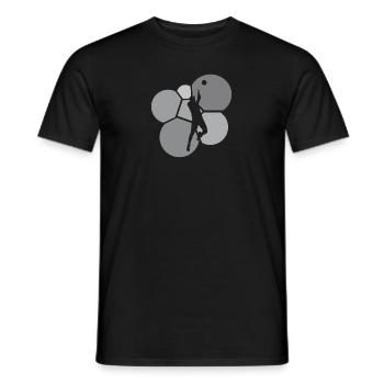 Volley-ball de plage Volley-ball Beachen - T-shirt homme - noir - Devant - AI Model Male 178 light (178cm)