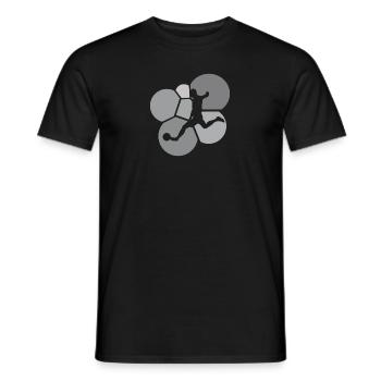 Fussball Fussballspieler Verteidiger Tormann - Männer T-Shirt - Schwarz - Vorne - AI Model Male 178 light (178cm)