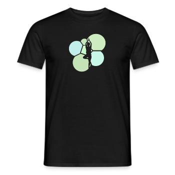 Yoga Mantra Yin Power - T-shirt homme - noir - Devant - AI Model Male 178 light (178cm)