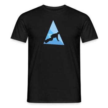 Snowboard Winter sports Winter sports enthusiasts - Men's T-Shirt - black - Front - AI Model Male 178 light (178cm)