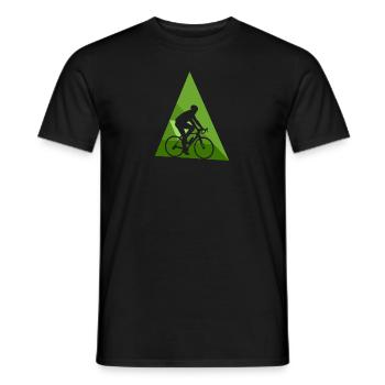 Bicycle Cycling Cycling Cycling - Men's T-Shirt - black - Front - AI Model Male 178 light (178cm)