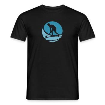Hockey intérieur Bâton de hockey sur gazon - T-shirt homme - noir - Devant - AI Model Male 178 light (178cm)