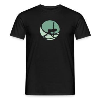 Méditation Vinyasa Yoga - T-shirt homme - noir - Devant - AI Model Male 178 light (178cm)