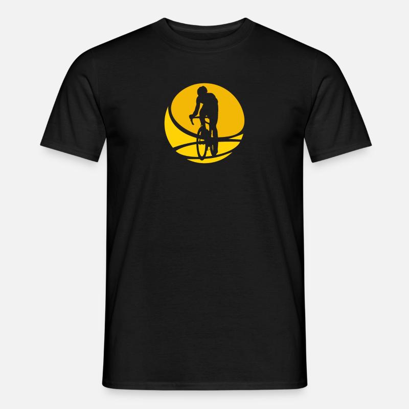 Fahrradfahrer Radfahrer Radfahrer - Männer T-Shirt - Schwarz