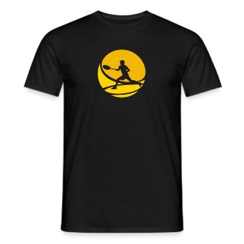 Tennisschläger Tennisspieler Tennisspieler - Männer T-Shirt - Schwarz - Vorne - AI Model Male 178 light (178cm)