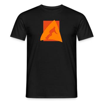 Snowboardfahrer Snowboarding - Männer T-Shirt - Schwarz - Vorne - AI Model Male 178 light (178cm)