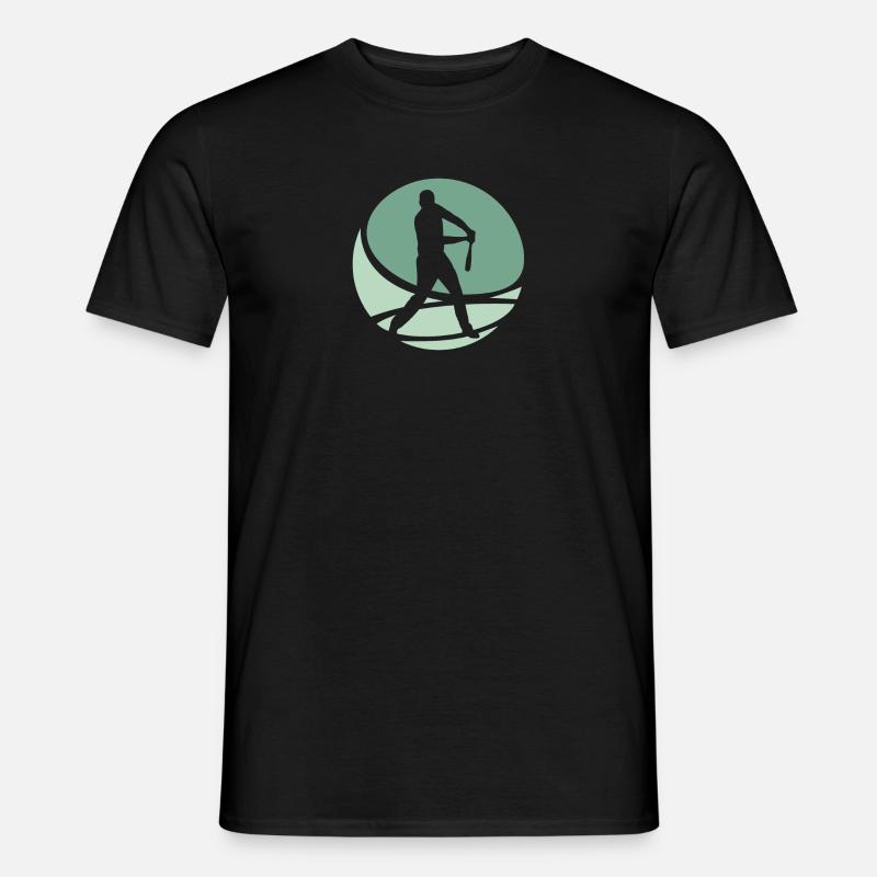 Baseballer Baseball Baserunner - Männer T-Shirt - Schwarz