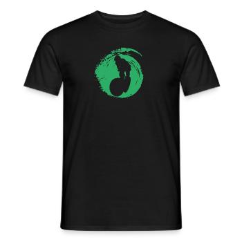 Trail Downhill - Men's T-Shirt - black - Front - AI Model Male 178 light (178cm)