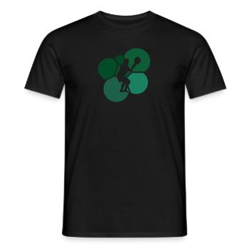 Lacrosse LSM Stick - Men's T-Shirt - black - Front - AI Model Male 178 light (178cm)