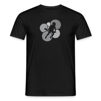 Lacrosse Intercrosse Crosse - Männer T-Shirt - Schwarz - Vorne - AI Model Male 178 light (178cm)