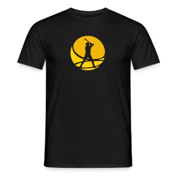 Baseball Baserunner Baseball - Männer T-Shirt - Schwarz - Vorne - AI Model Male 178 light (178cm)